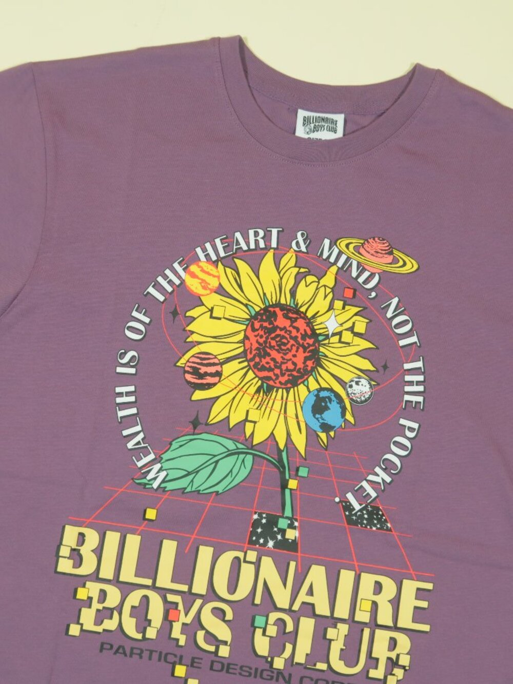 Billionaire Boys Club Sunflower T Shirt Mens M Purple Short Sleeve New